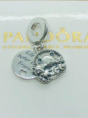 Pandora Bear, Fox & Squirrel Dangle Charm